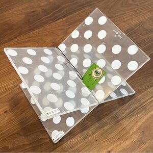 Kate Spade Acrylic Book Stand, Clear Transparent, Open Coffee Table Book Display